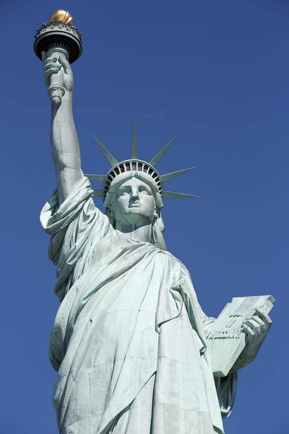 Photo de la Statue de la Liberté, à New York. 