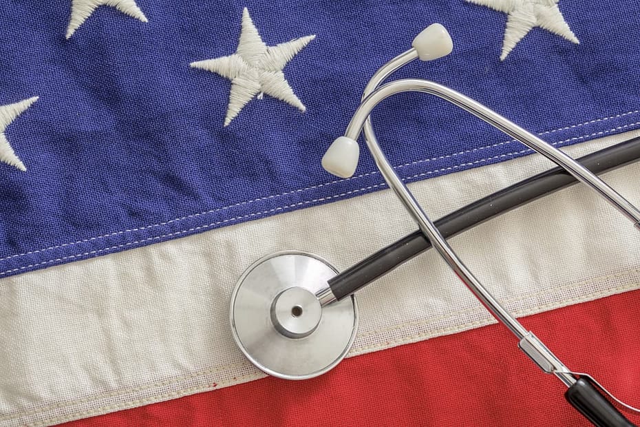us health medical stethoscope on a usa flag top 2022 12 16 12 11 59 utc1